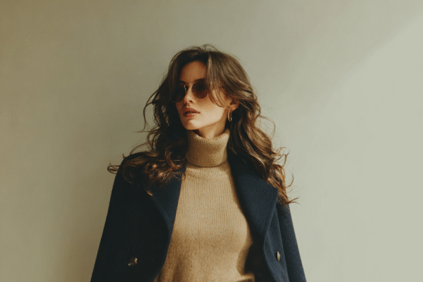 Confident woman in elegant coat and sunglasses symbolizing self-trust and inner clarity