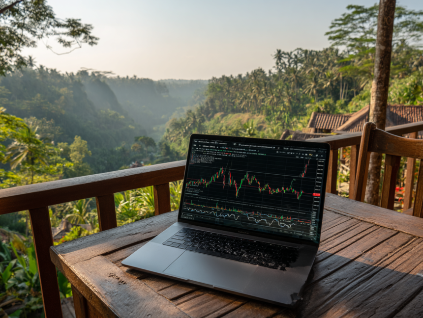 Stock market chart representing fear and emotional volatility in investing