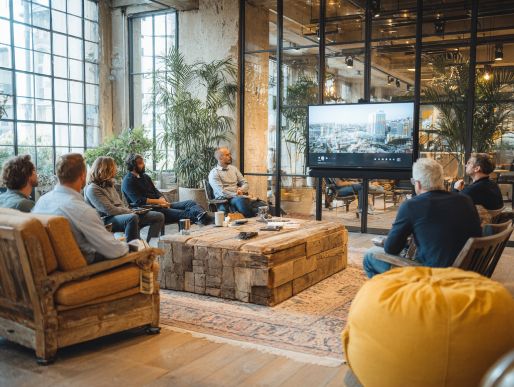 Executive team reviewing operational systems and structured processes to support large-scale business growth