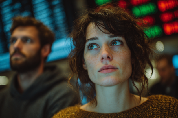 beginner learning stock market investing with charts and screens