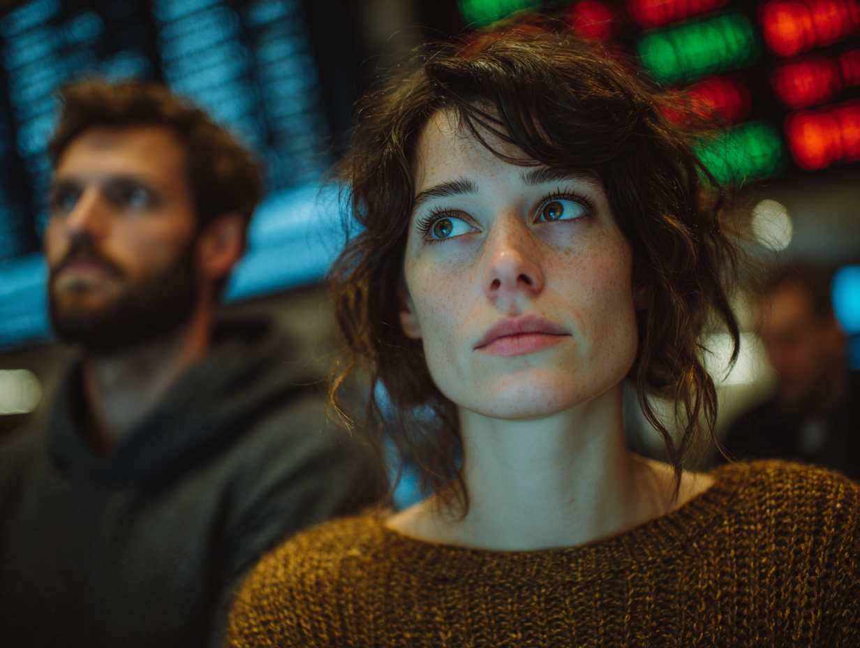 beginner learning stock market investing with charts and screens