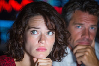 Investors reacting emotionally to stock market crash and panic selling