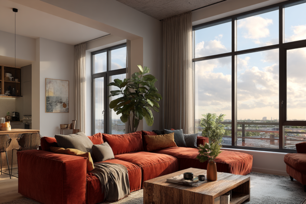 Elegant and organized living room with natural light and modern decor representing clarity, calm, and intentional living