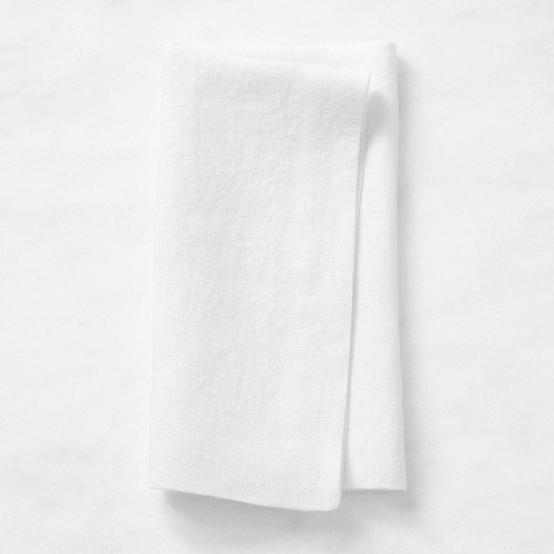 Williams-Sonoma signature white linen napkins, set of four