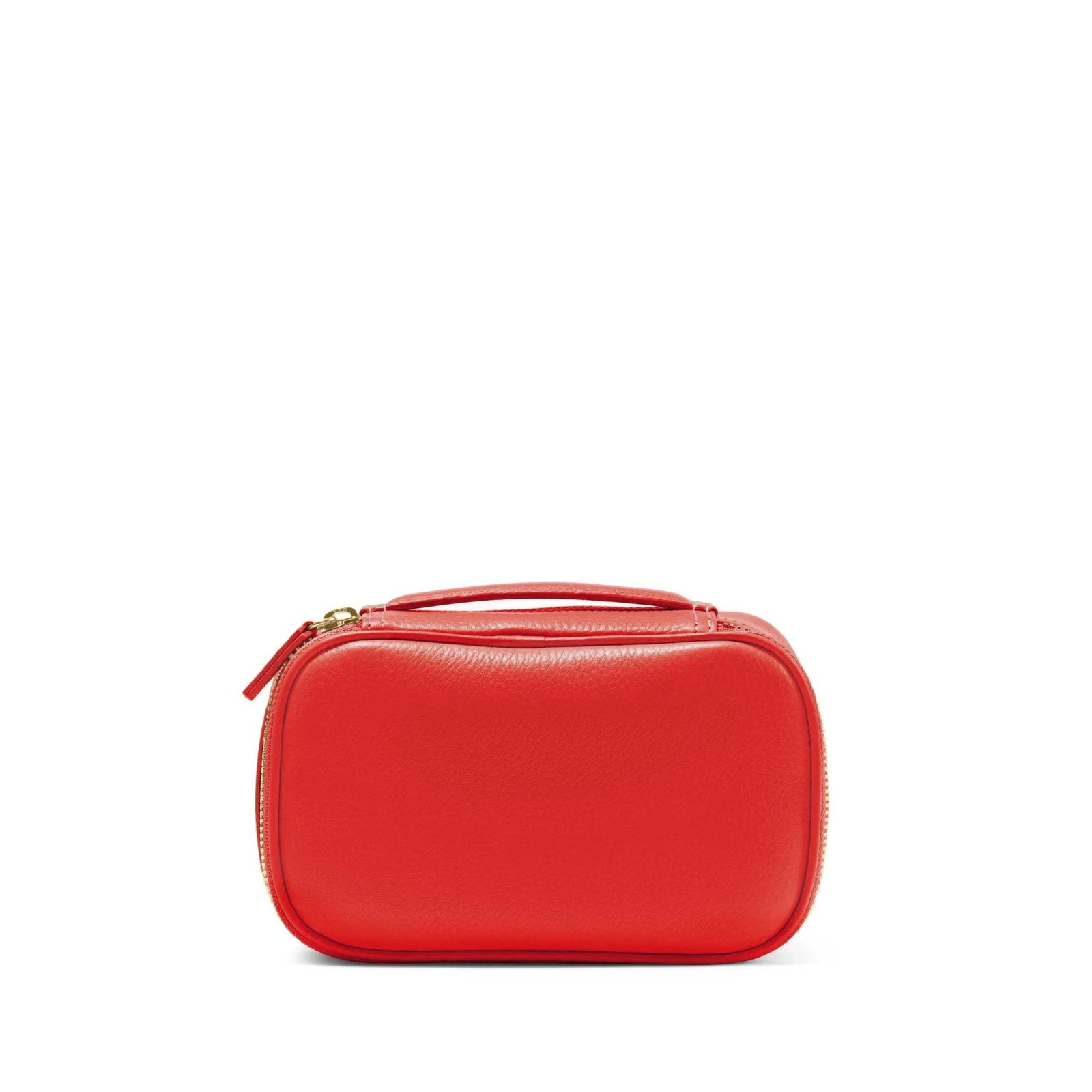 Leatherology small tech bag organizer in Buoy Red
