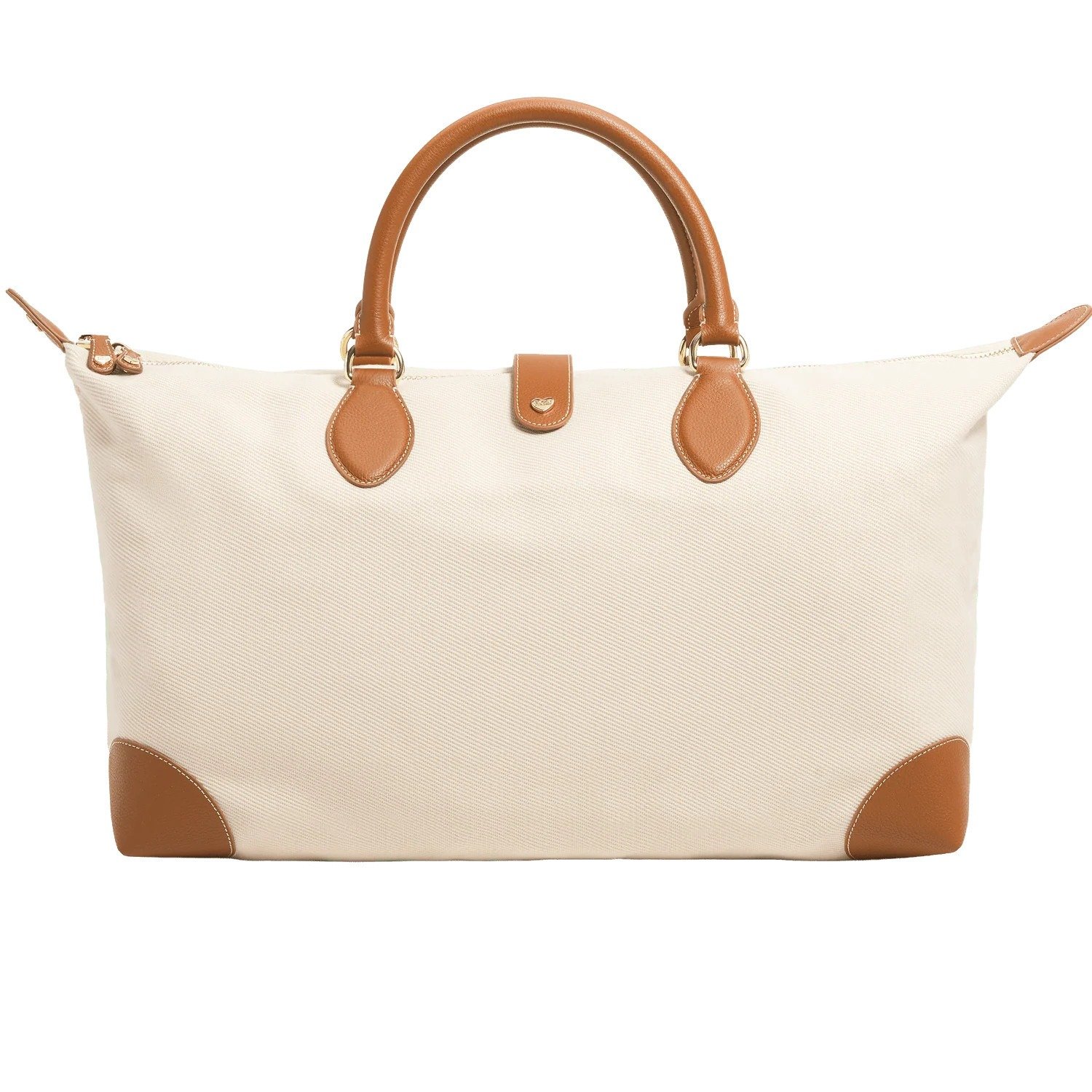 Stoney Clover Lane weekender bag in canvas and maple